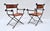 A Pair of Italian Savonarola Iron & Leather Campaign Chairs For Sale - Image 9 of 12