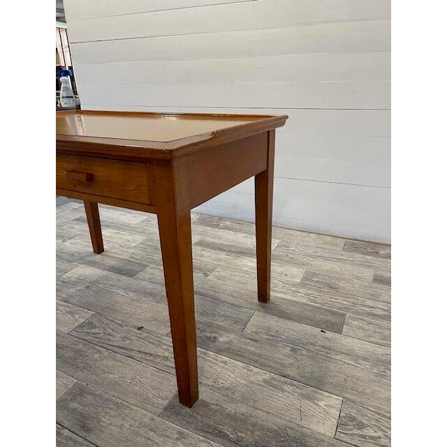 Antique Writing Desk in Soft Wood, 1920 For Sale - Image 4 of 7