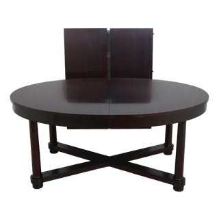 Baker Mahogany Barbara Barry Oval Dining Table For Sale