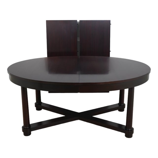 Baker Mahogany Barbara Barry Oval Dining Table For Sale