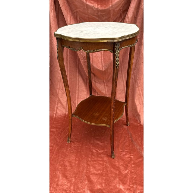 Brown Antique Art Nouveau Side Table For Sale - Image 8 of 18