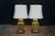 2 Mid Century Chinoiserie Etched Brass Table Lamps Asian Urn Tea Caddy Jar Pair For Sale - Image 15 of 18