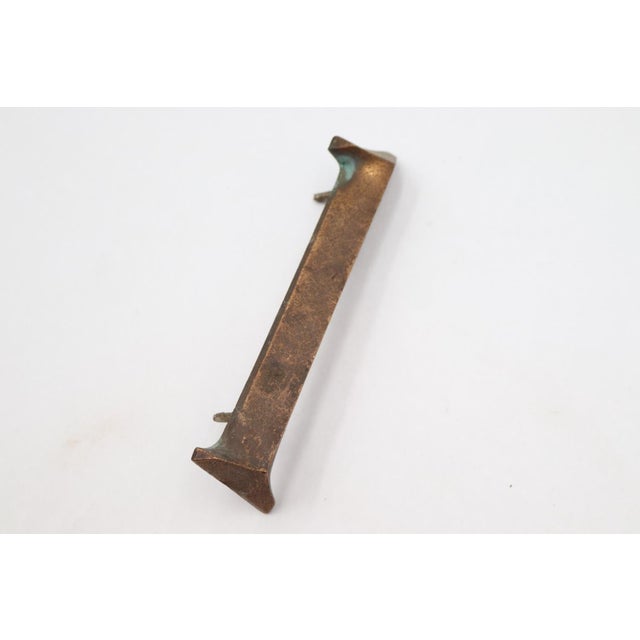 Reclaimed Cast Bronze 1 House Number For Sale - Image 4 of 4