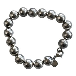 Tiffany & Co. Sterling Silver Ball Bracelet, 1962 Archive-Inspired, 7" Length, Signature Engraving For Sale