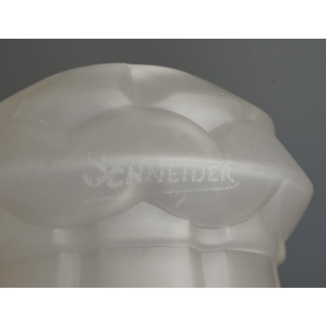 French Art Deco Table Lamp by H. Fournet & Charles Schneider 1920s France For Sale - Image 9 of 10