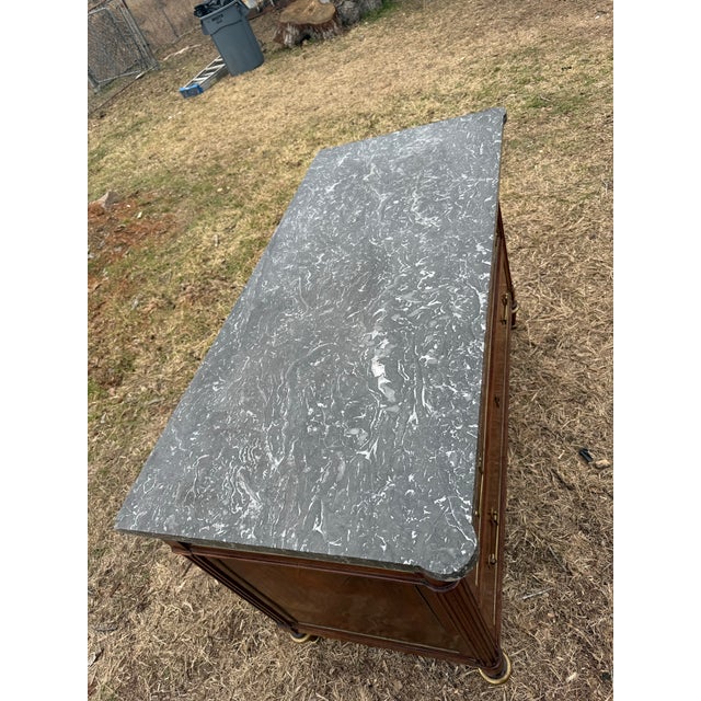 19th Century Louis XVI Marble Top Chest of Drawer / Commodes For Sale - Image 9 of 12