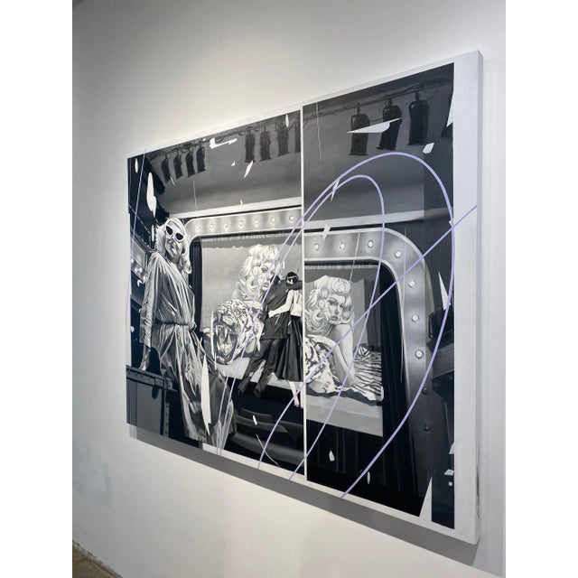 Early 21st Century Ian Shults, The Shame Agent Part II, Canvas Painting, 2024 For Sale - Image 5 of 10