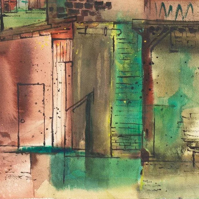 1960s 'Corporation Yard' by Muriel Backman; C. 1960, San Francisco Public Library For Sale - Image 5 of 9