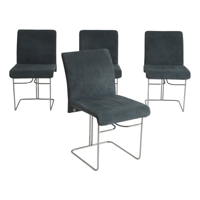 Dining Chairs attributed to Ernesto Radaelli for Saporiti, 1970s, Set of 4 For Sale