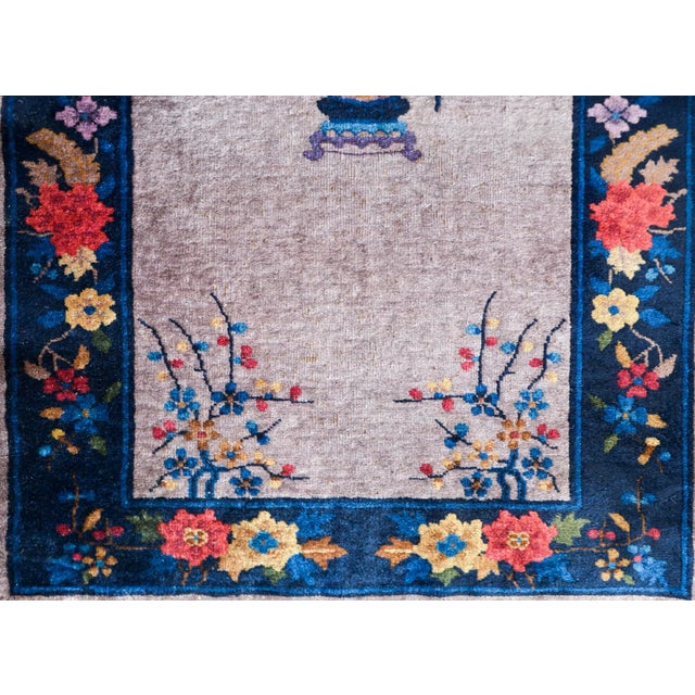 Gray 1920s Vintage Chinese Art Deco Runner For Sale - Image 8 of 12