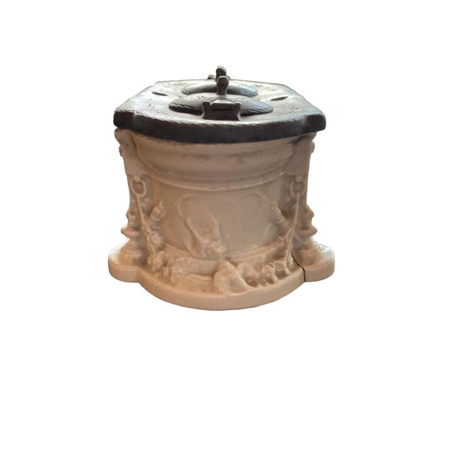 Metal Antique 18th Century Inkwell For Sale - Image 7 of 12
