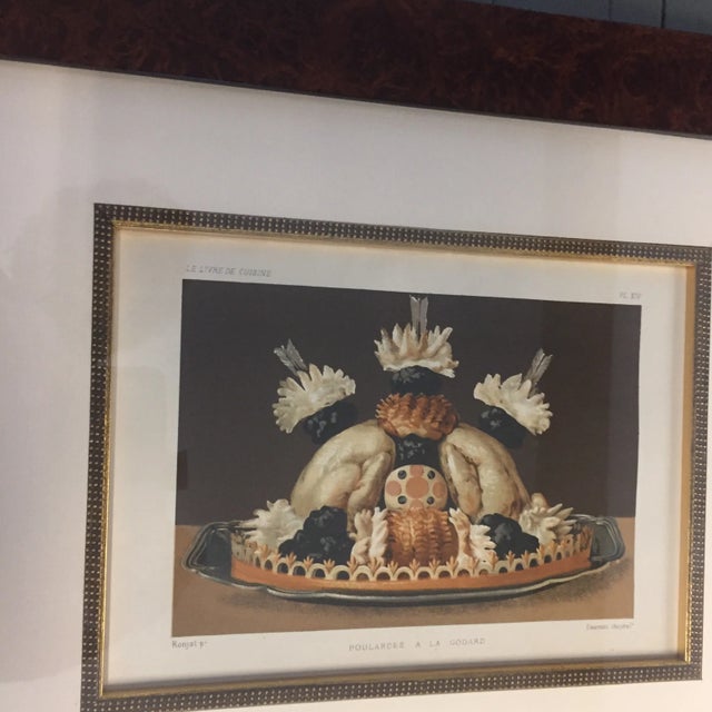 Brown Vintage Hors d'Oeuvre Colored Lithographs - Set of 8 For Sale - Image 8 of 11