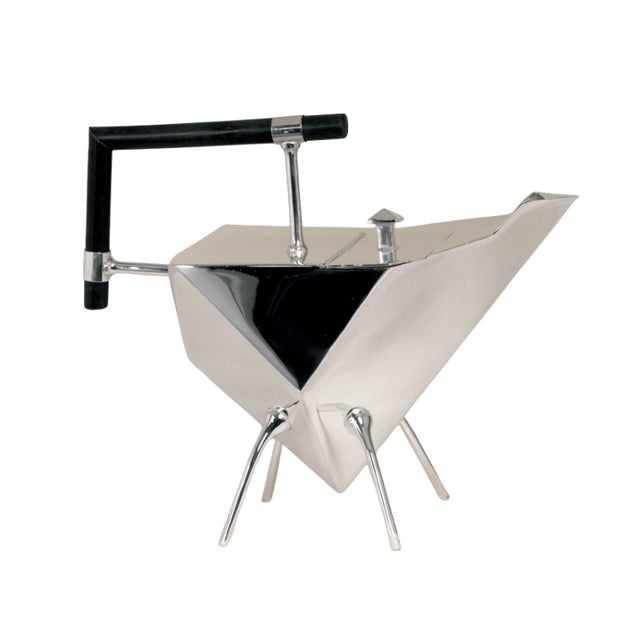 Geometric Teapot in Silver-Plated Metal by Christopher Dresser, 1890s For Sale - Image 5 of 5