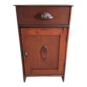 Antique Victorian Style Walnut Nightstand, End Table