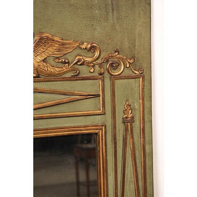 Large 19th C. Trumeau Mirror With Swan Motif For Sale - Image 15 of 16