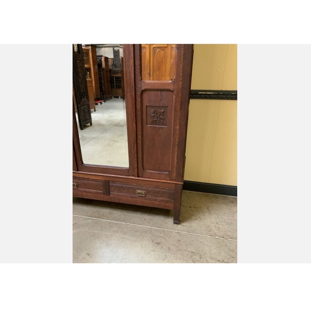 Antique Art Nouveau Wardrobe, 1910 For Sale - Image 6 of 11