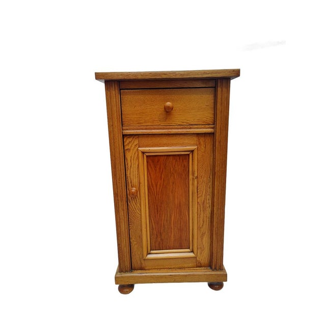 Wood German Oak Bedside Table, 1885 For Sale - Image 7 of 7