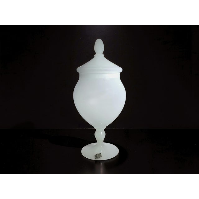 Opaline Murano Glass Container by Vincenzo Nason, 1970s For Sale - Image 9 of 9