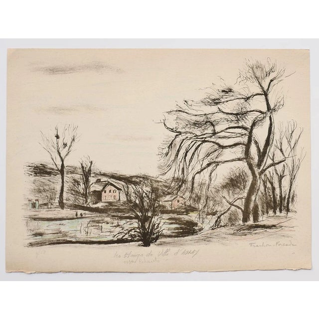 Landscape is an original modern artwork realized by the French artist Pierre Frachon-Forcade in the middle of the XX...