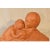 Ceramic Art Deco Maternity Sculpture in Terracotta by Gennarelli, 20th Century For Sale - Image 7 of 11