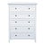 Modus Paragon White 5-Drawer Dresser With Classic Black Knobs, Attributed For Sale