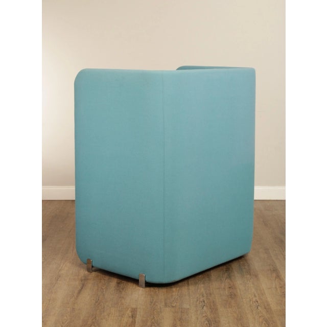 Bernhardt Modern 'Code' Privacy Wall Lounge Chairs - A Pair For Sale - Image 11 of 13