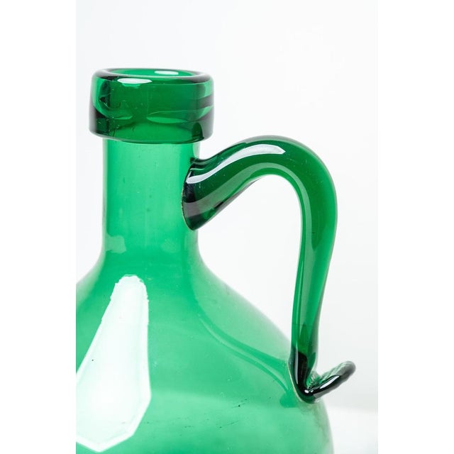 1950s Green Glass Pitcher, 1950s For Sale - Image 5 of 8