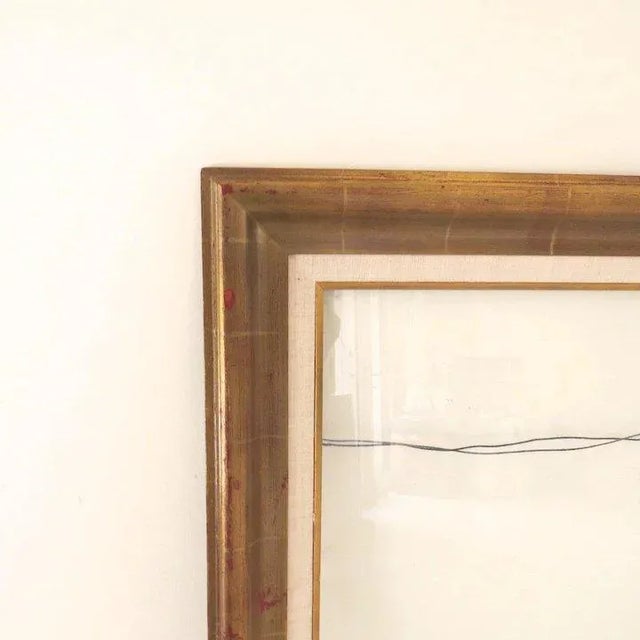 Traditional Vintage Gold Leaf Large Frame For Sale - Image 3 of 6