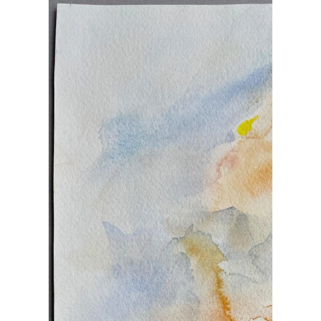 Abstract “Sun Setting” Impressionistic Watercolor Painting by Jack Follmer For Sale - Image 3 of 7