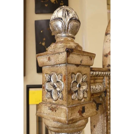 Vintage LaBarge Louis XVI Painted Vanity, Mirror For Sale - Image 10 of 16