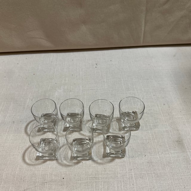 1970s Collection of Geometric Shot Glasses- Set of 7 For Sale In Atlanta - Image 6 of 6
