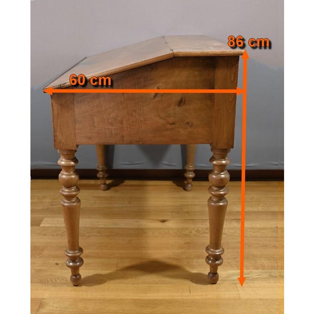 Louis Philippe Sloping Desk in Walnut, Late 19th Century For Sale - Image 18 of 18