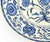 Chinese Blue & White Lotus Motif Porcelain Charger For Sale - Image 4 of 9