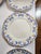 French Country Late 19th Century Set of 6 Limoges Antique Hand Painted Dinner Plates and a Butter Dish. For Sale - Image 3 of 10