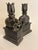 1920's Art Deco Style Antique Elephant Bookends and Candleholders For Sale - Image 4 of 4