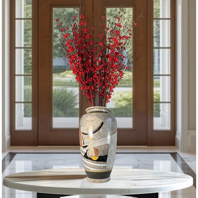 Vintage Picasso Cubist Style Ceramic Vase For Sale - Image 10 of 18