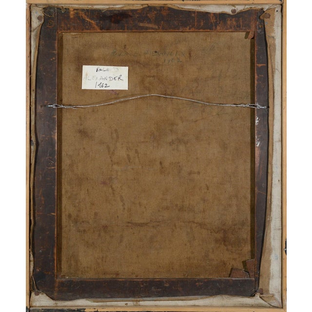 Roland Alexander, Abstract Expressionist Composition, 1950s-1960s, Oil on Canvas For Sale - Image 4 of 5