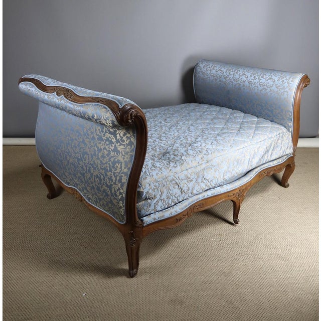 Wood Large Louis XV Walnut Daybed For Sale - Image 7 of 15