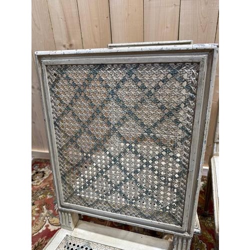 Louis XVI Style Painted Cane Chairs, Set of 6 For Sale - Image 4 of 10