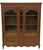 Antique 1900s French Tiger Oak Display Cabinet, Louis XV Style, Carved Glass Door Bookcase For Sale - Image 17 of 17