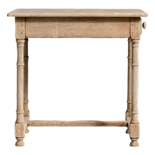 Oak Side Table With Single Drawer France 19th Century For Sale