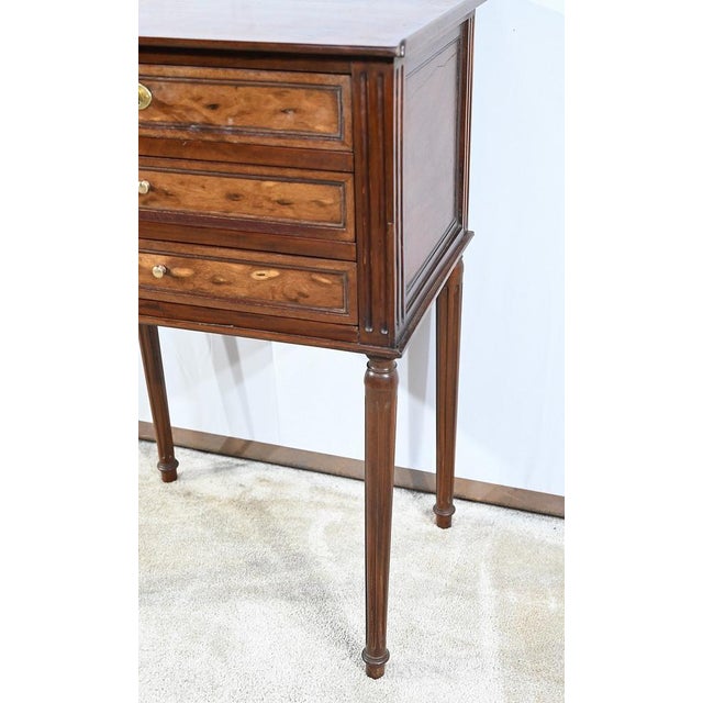 Small Louis XVI Style Dresser in Mahogany For Sale - Image 12 of 18