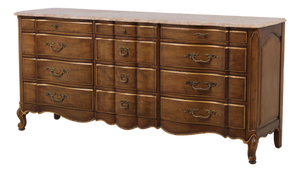 Vintage French Provincial Mahogany Marble Top Dresser