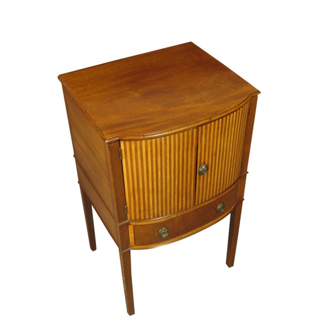 Early 19th Century Early 19th Century Regency Inlaid Nightstand For Sale - Image 5 of 10