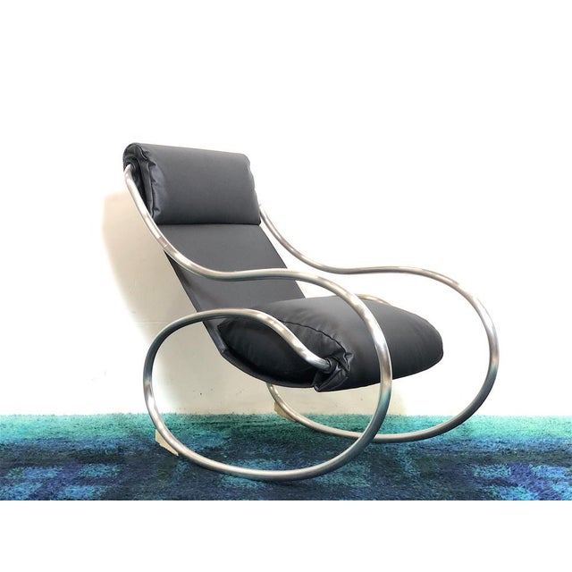 1970s Crome Metal Crawl Armchair by Heals, London, 1970s For Sale - Image 5 of 15