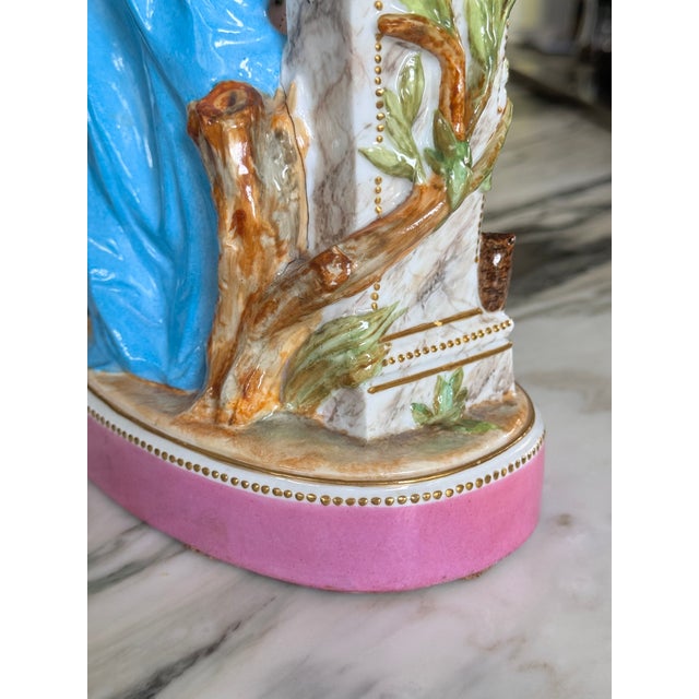 Late 19th Century French Rococo Revival Vion & Baury Porcelain Figure For Sale - Image 10 of 18