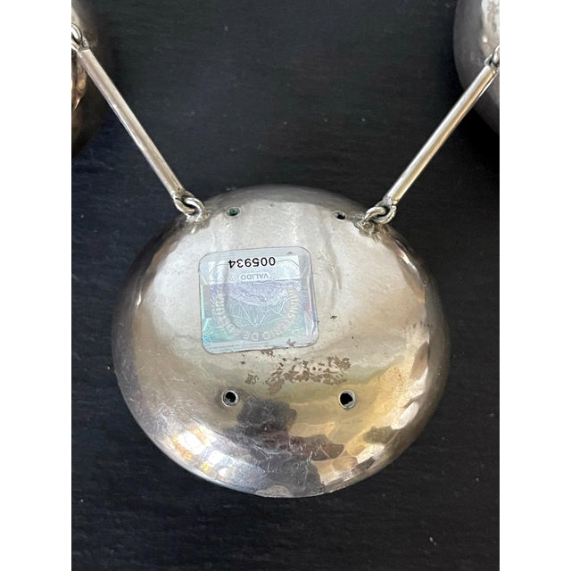 Vintage Sculptural Silver Necklace by Graziella Laffi For Sale - Image 12 of 12