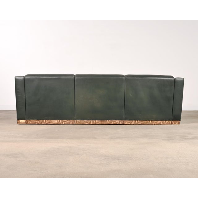 Dakota Jackson Art Deco Style Cuba Sofa in Bronze and Leather For Sale - Image 18 of 18