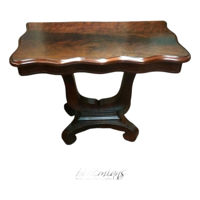 Antique Games Table, Empire Games Table For Sale