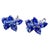 13 Carat Pear & Round Tanzanite Cluster Stud Earrings 14 Karat White Gold. Beautiful piece in excellent condition.
